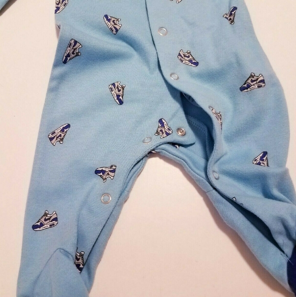 NWT Nike Cotton Playsuit/Pajamas (0-3M/6-9lb) - Picture 2 of 8